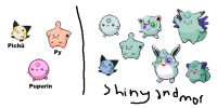 Pikachu clone Ugly babies and light blue shines.png