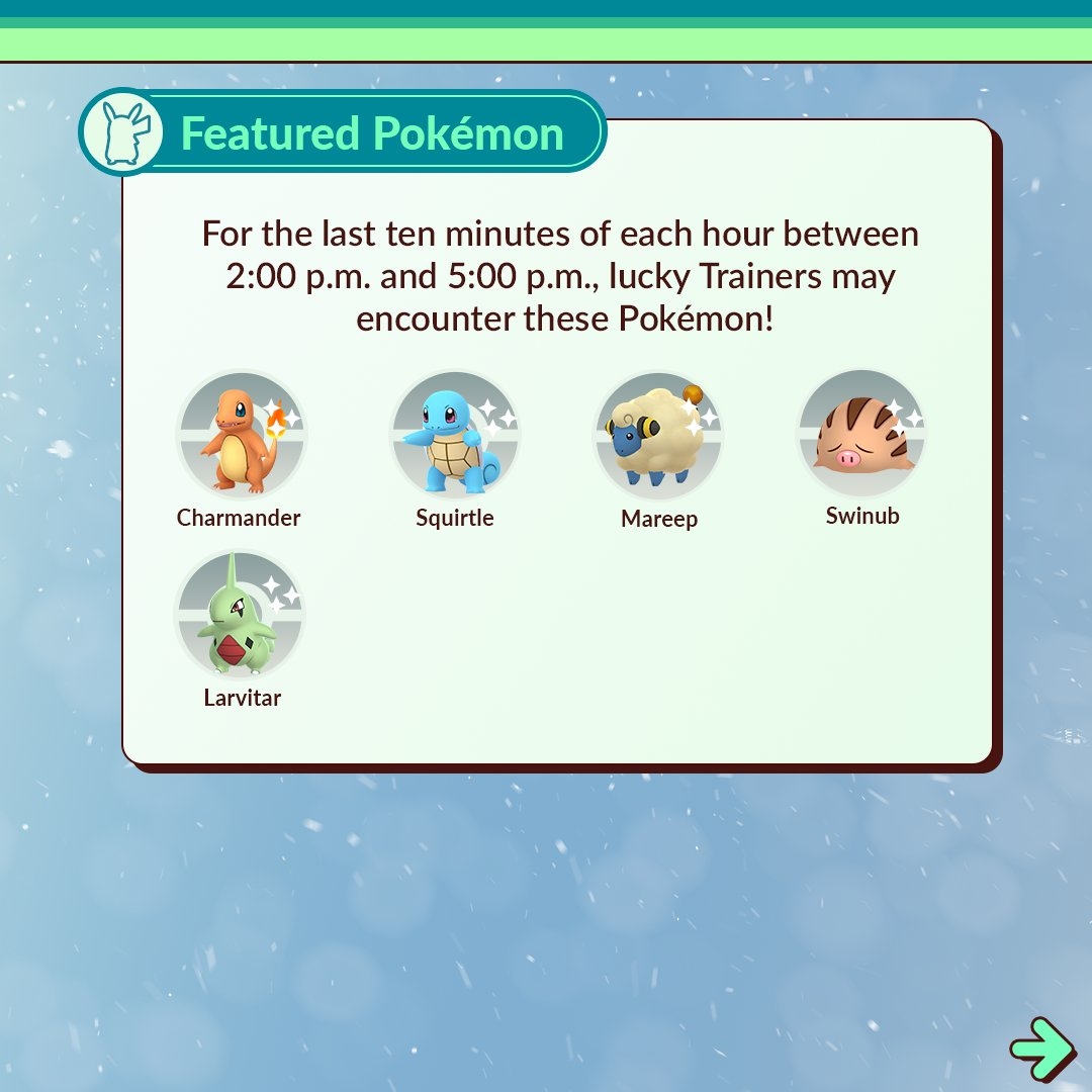 Pokémon GO December Community Day 2023 - Featured Pokémon Infographic 2