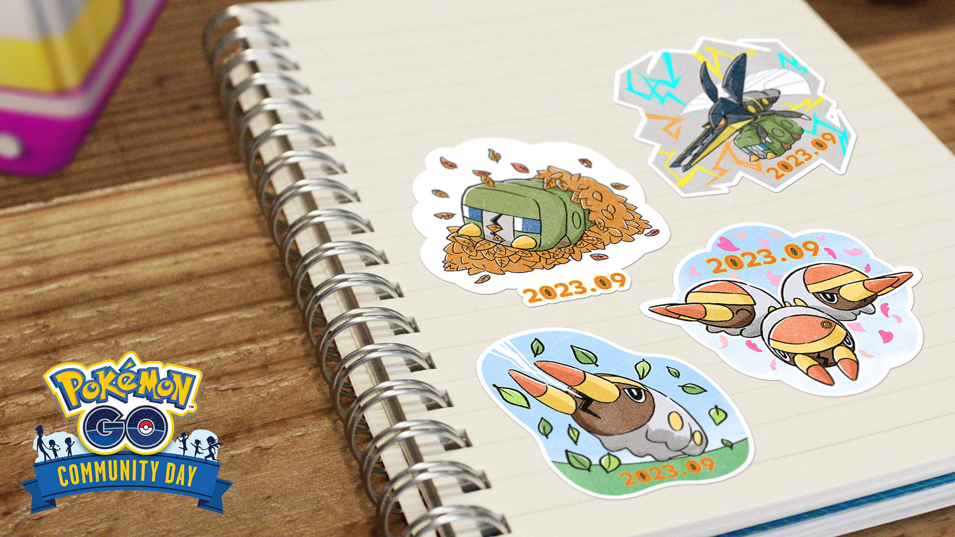 Pokémon GO Community Day September 2023 - Grubbin - Stickers
