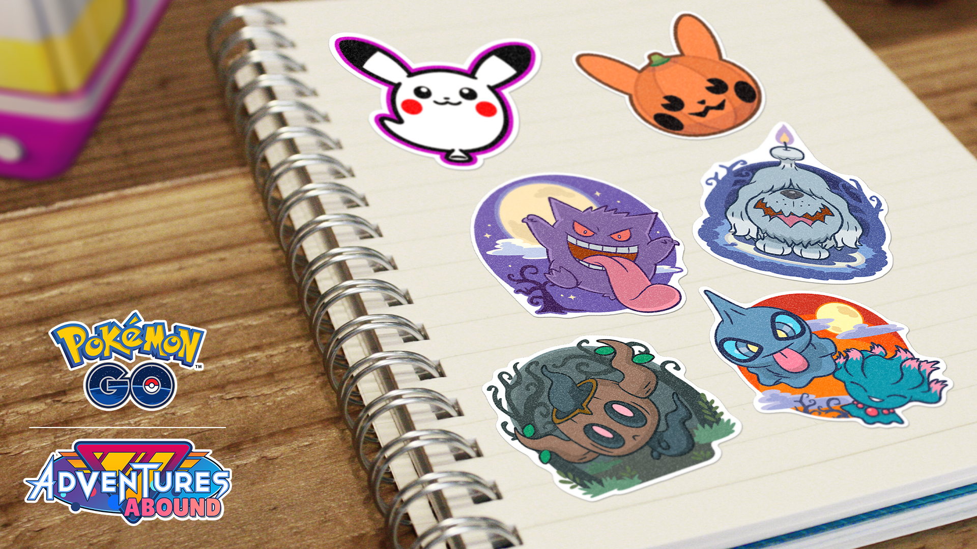 Event-themed stickers of Ghost Pokémon
