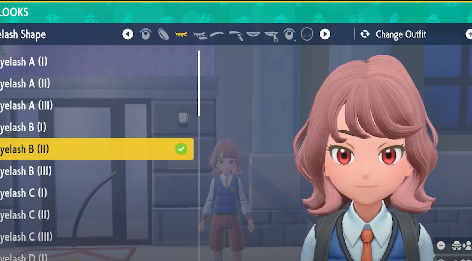 Character Customization options in Pokémon Scarlet and Violet