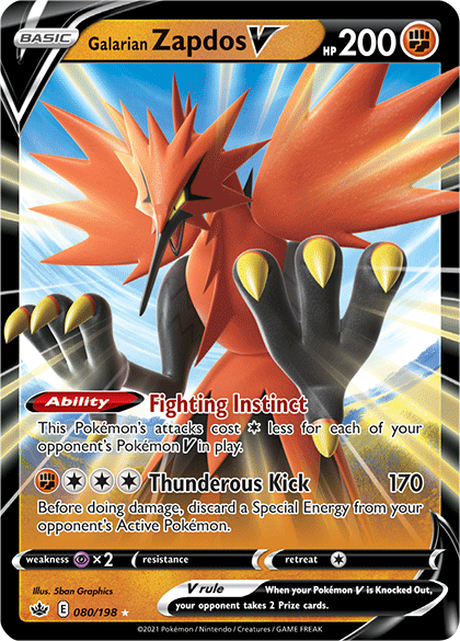 Galarian Zapdos V (Chilling Reign 80).png