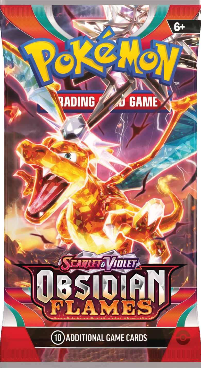 Scarlet & Violet - Obsidian Flames Booster Pack featuring Charizard