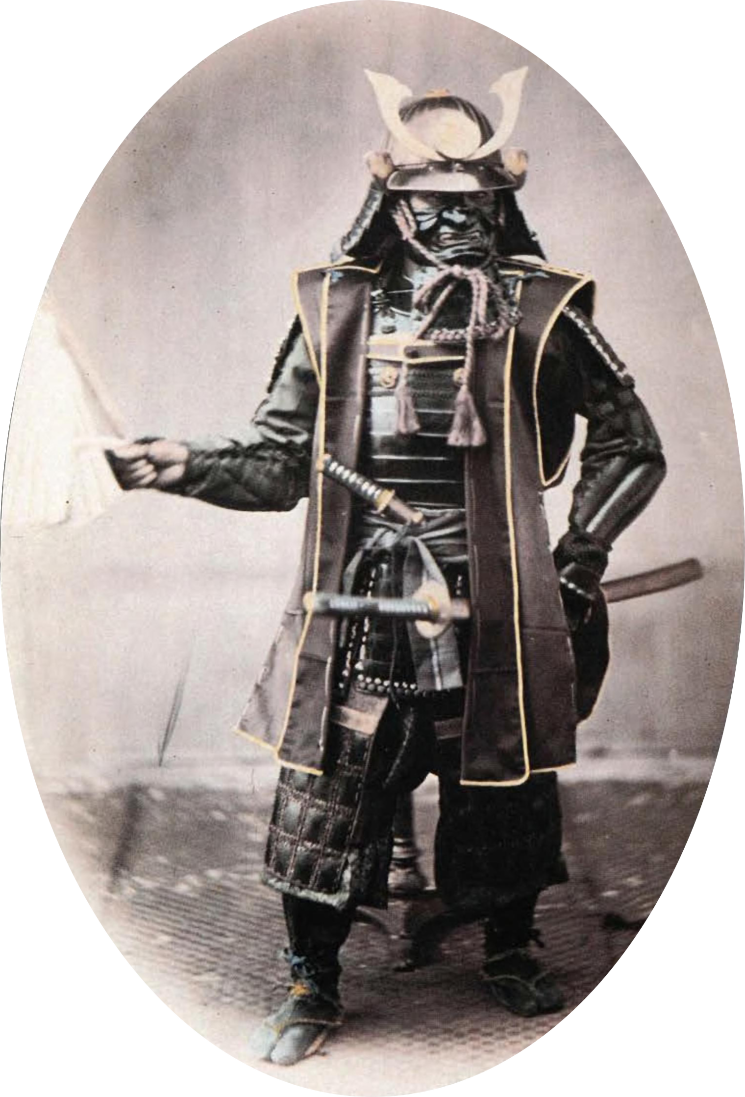 Samurai in armor, 1860