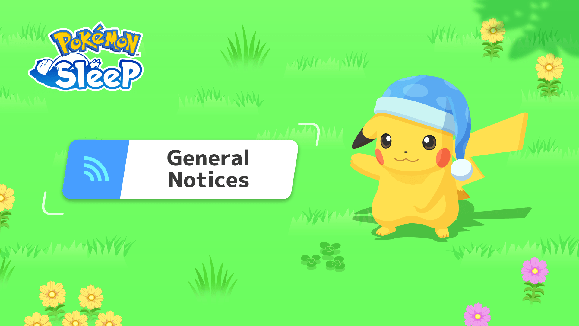 Pokémon Sleep - General Notices